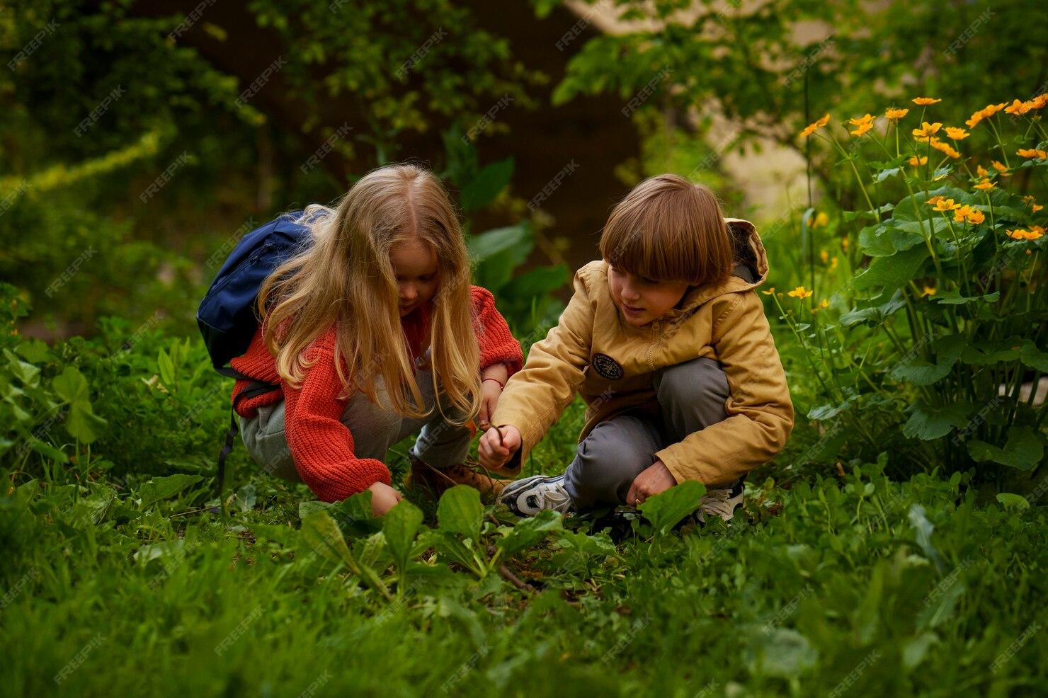 Full shot kids exploring nature together 23 2150559823